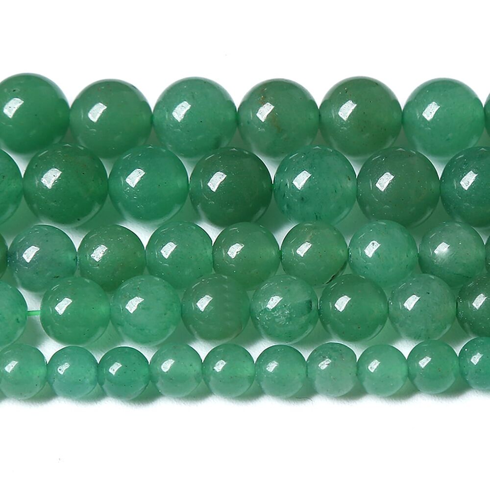 6026 90PCS 8MM Natural Green Aventurine Beads Natural Gemstone Crystal